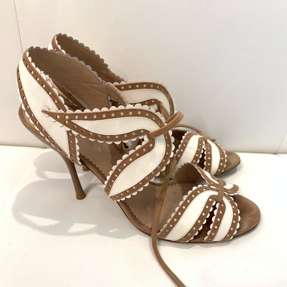 EMPORIO ARMANI Two Tone Sandals Sz 41 - Picture 4 of 8